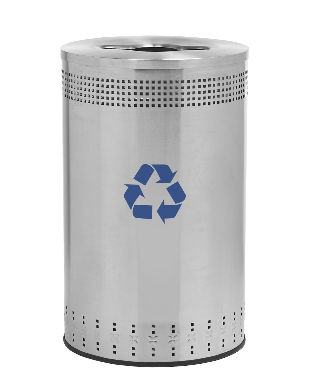 Open-Top 45-Gallon Recycling Receptacle - Imprinted